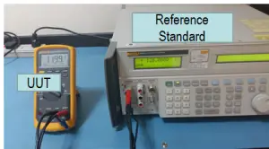 Fluke 5520A Reference Standard and UUT( Fluke Multimeter)