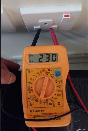 A multimeter that is used only to check the presence of a voltage for troubleshooting.