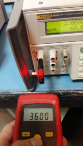 You can use any LED that is powered by an acceptable voltage with a known Frequency. In this pict, I use a Fluke 5522A process calibrator to simulate the frequency and voltage.