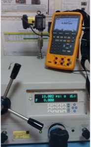 Pressure Module calibration using fluke 754 as the display