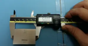 Verification of a caliper using a gauge block