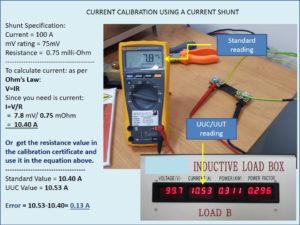 Important Use of a Current Shunt in Electrical Calibration ...